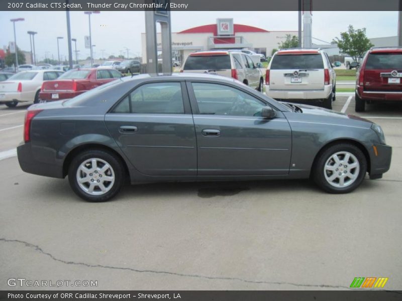 Thunder Gray Chromaflair / Ebony 2007 Cadillac CTS Sedan