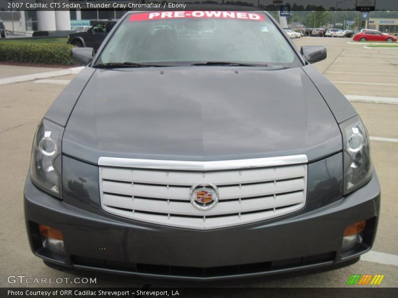 Thunder Gray Chromaflair / Ebony 2007 Cadillac CTS Sedan