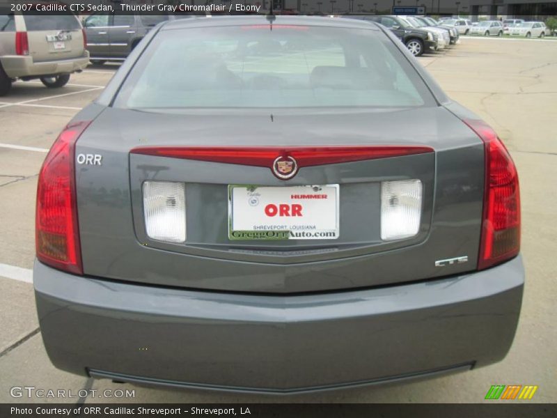 Thunder Gray Chromaflair / Ebony 2007 Cadillac CTS Sedan