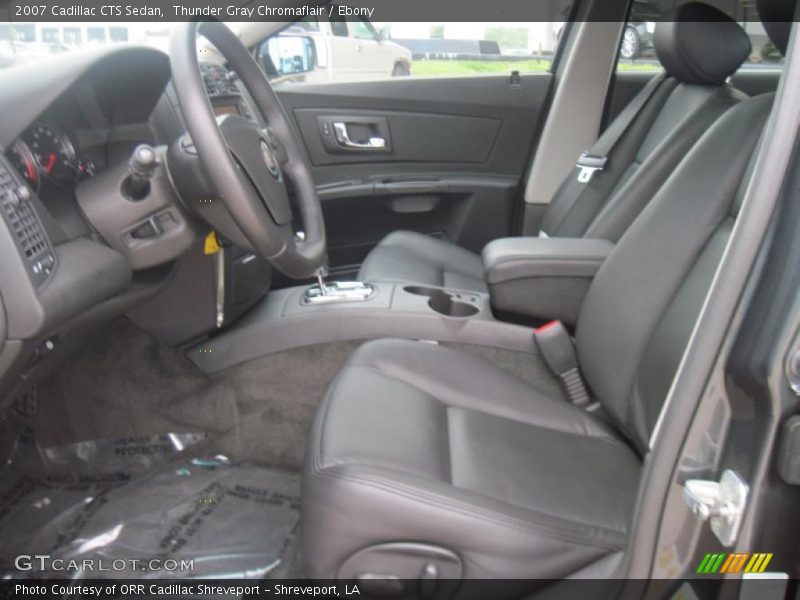 Thunder Gray Chromaflair / Ebony 2007 Cadillac CTS Sedan