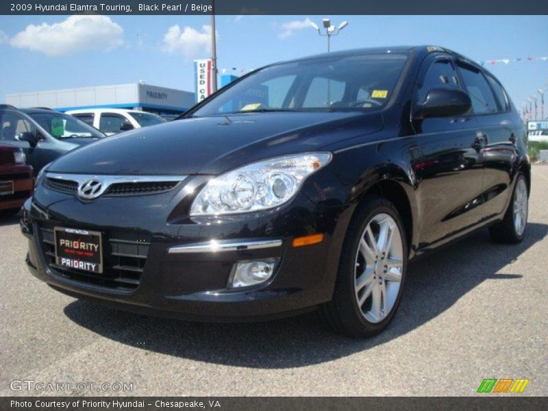 Black Pearl / Beige 2009 Hyundai Elantra Touring