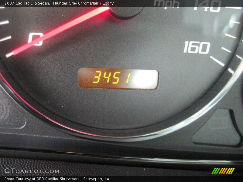 Thunder Gray Chromaflair / Ebony 2007 Cadillac CTS Sedan
