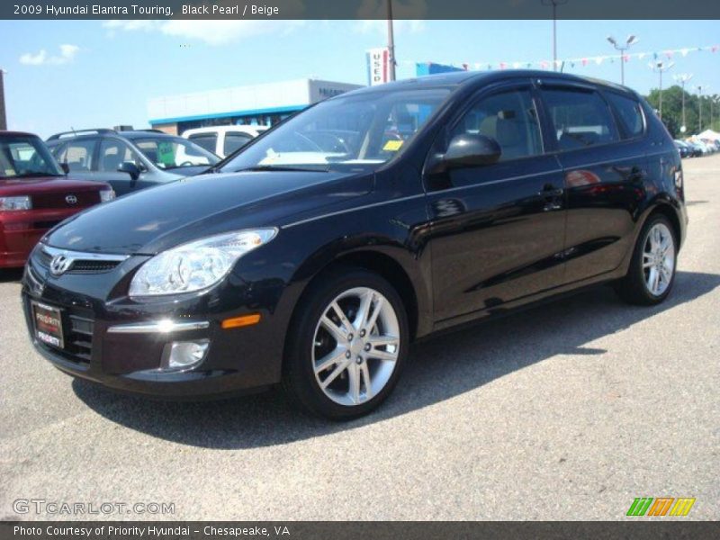 Black Pearl / Beige 2009 Hyundai Elantra Touring