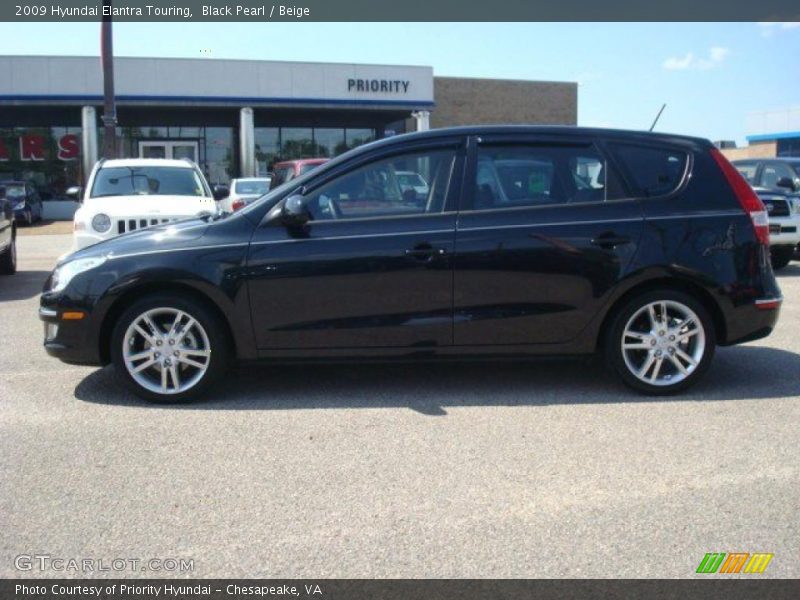 Black Pearl / Beige 2009 Hyundai Elantra Touring