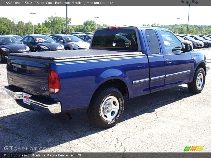 Royal Blue Metallic / Medium Graphite 1998 Ford F150 XLT SuperCab