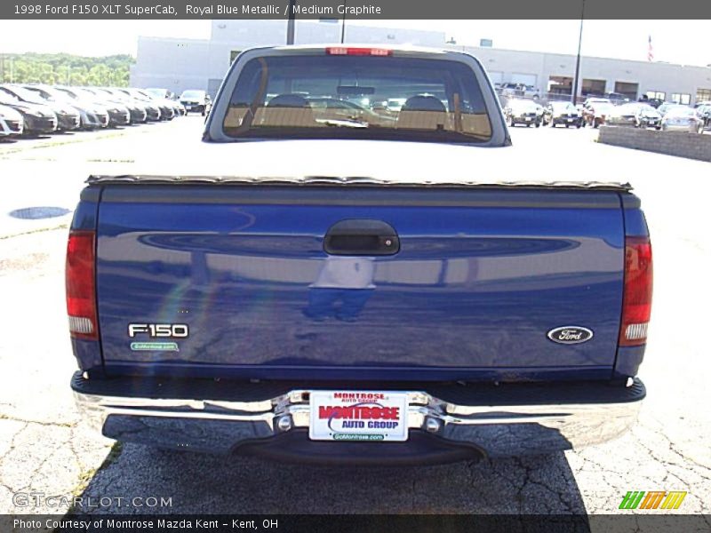 Royal Blue Metallic / Medium Graphite 1998 Ford F150 XLT SuperCab