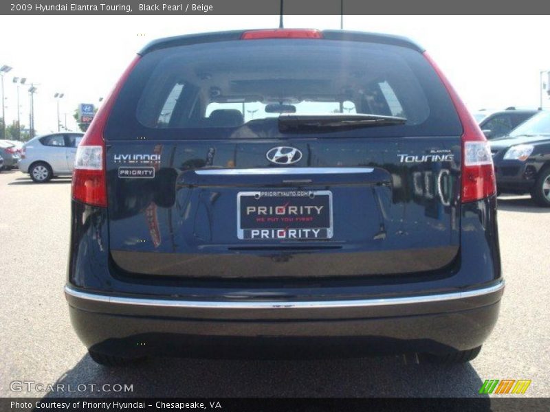 Black Pearl / Beige 2009 Hyundai Elantra Touring