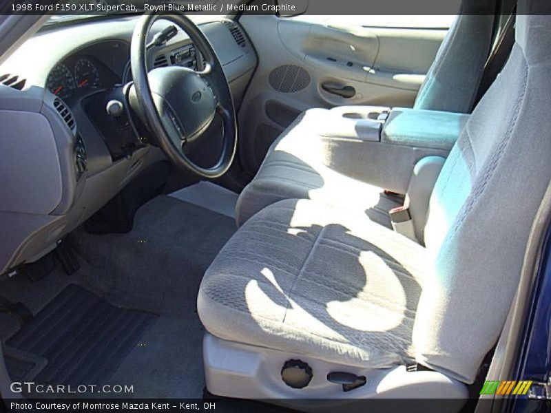 Royal Blue Metallic / Medium Graphite 1998 Ford F150 XLT SuperCab