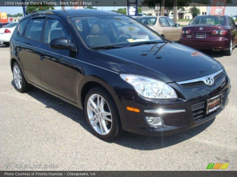 Black Pearl / Beige 2009 Hyundai Elantra Touring