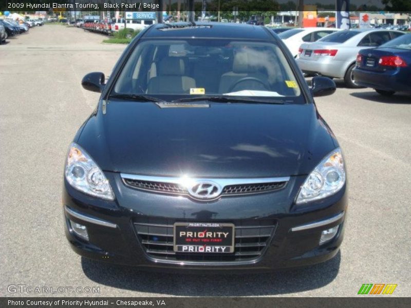 Black Pearl / Beige 2009 Hyundai Elantra Touring