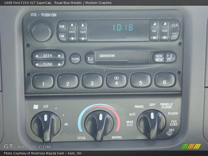 Royal Blue Metallic / Medium Graphite 1998 Ford F150 XLT SuperCab