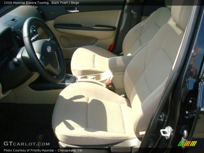 Black Pearl / Beige 2009 Hyundai Elantra Touring