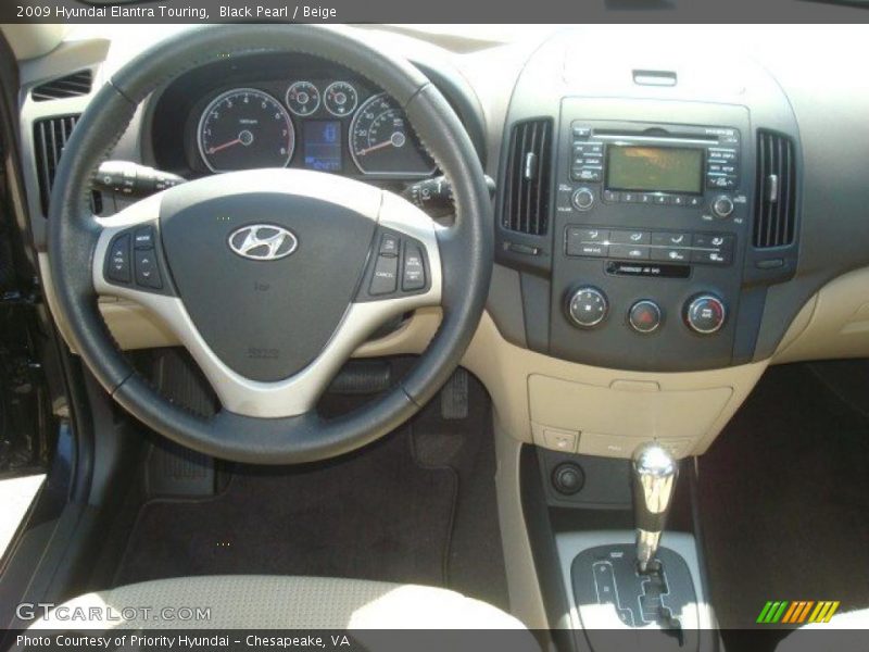 Black Pearl / Beige 2009 Hyundai Elantra Touring