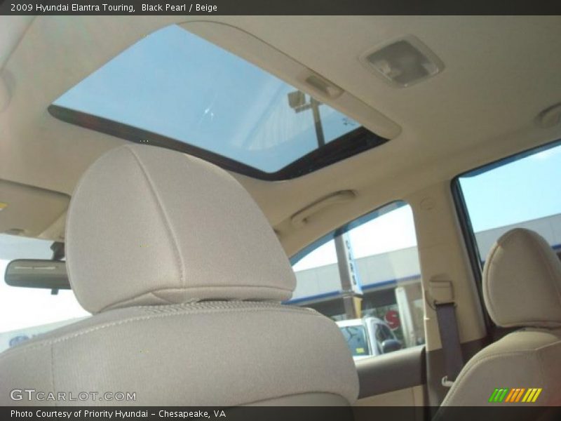 Black Pearl / Beige 2009 Hyundai Elantra Touring