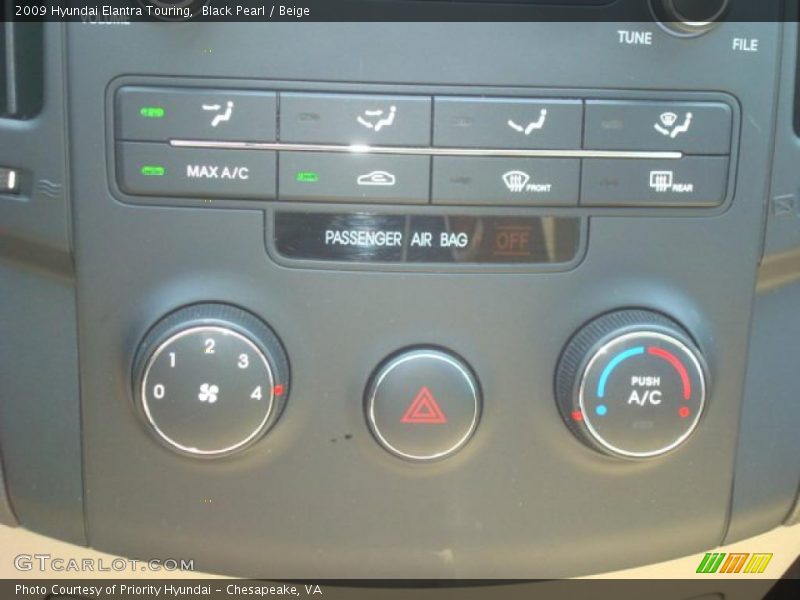 Black Pearl / Beige 2009 Hyundai Elantra Touring