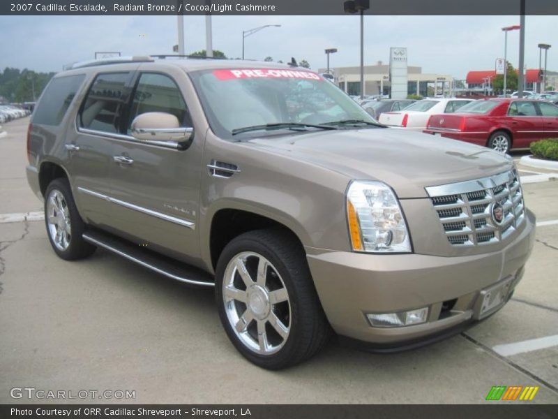 Radiant Bronze / Cocoa/Light Cashmere 2007 Cadillac Escalade