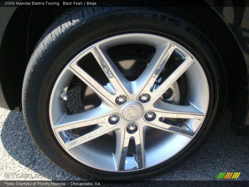 Black Pearl / Beige 2009 Hyundai Elantra Touring