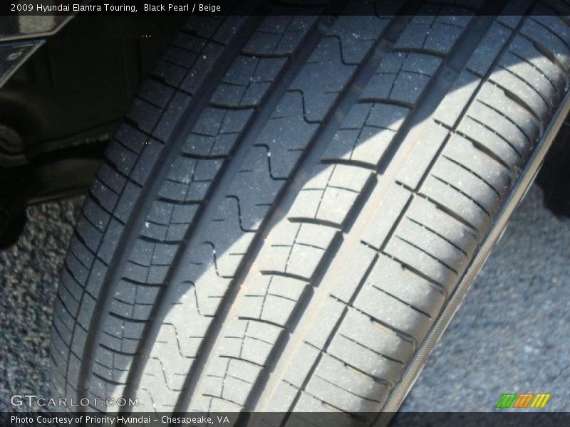 Black Pearl / Beige 2009 Hyundai Elantra Touring