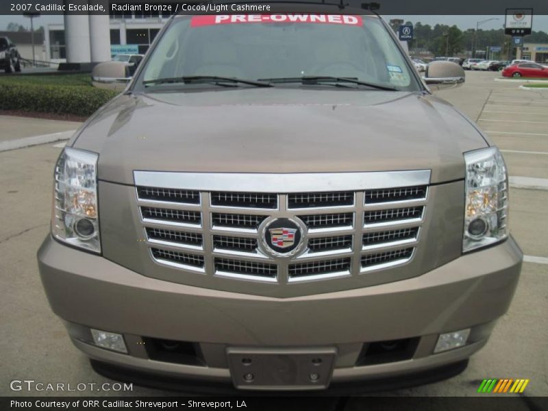 Radiant Bronze / Cocoa/Light Cashmere 2007 Cadillac Escalade