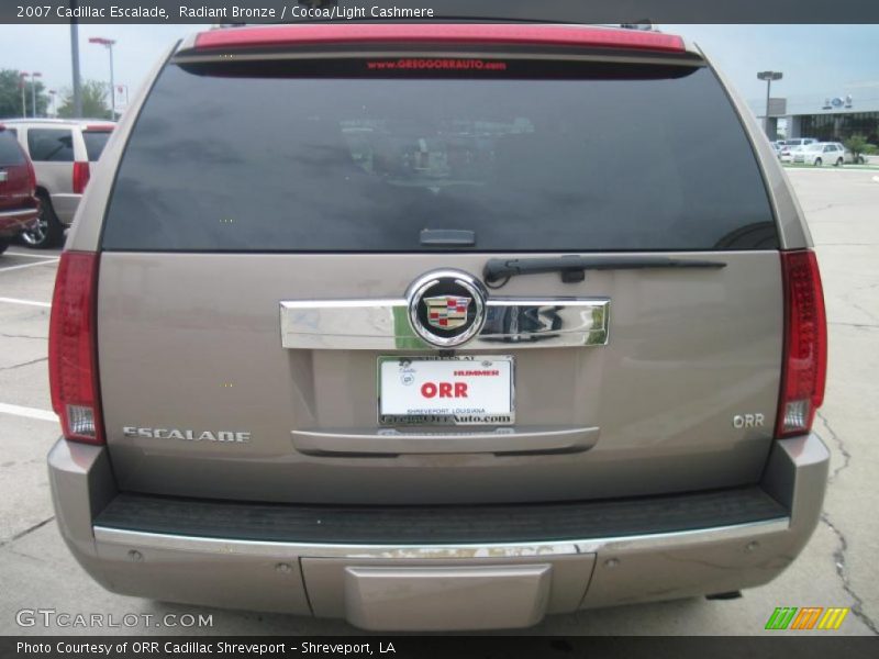 Radiant Bronze / Cocoa/Light Cashmere 2007 Cadillac Escalade