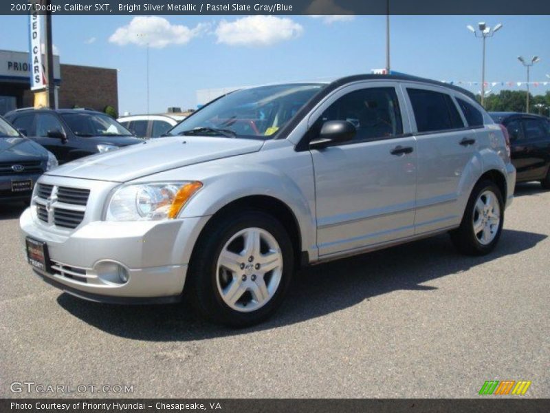 Bright Silver Metallic / Pastel Slate Gray/Blue 2007 Dodge Caliber SXT