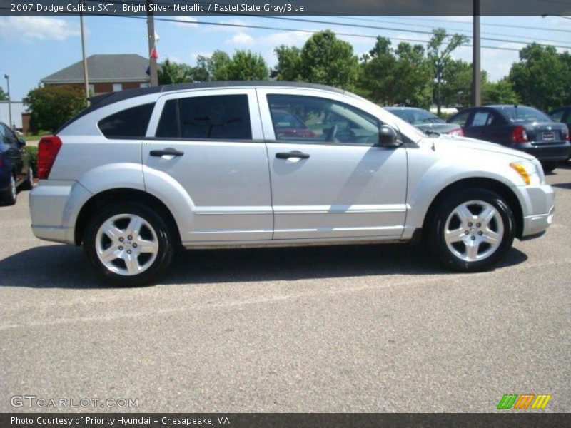 Bright Silver Metallic / Pastel Slate Gray/Blue 2007 Dodge Caliber SXT