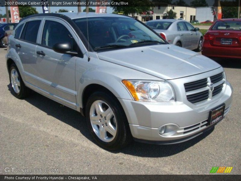 Bright Silver Metallic / Pastel Slate Gray/Blue 2007 Dodge Caliber SXT