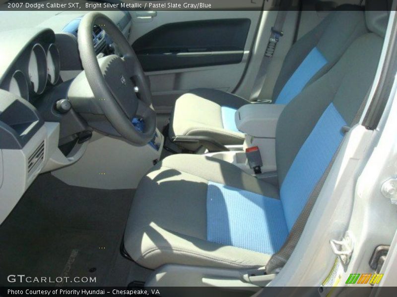 Bright Silver Metallic / Pastel Slate Gray/Blue 2007 Dodge Caliber SXT
