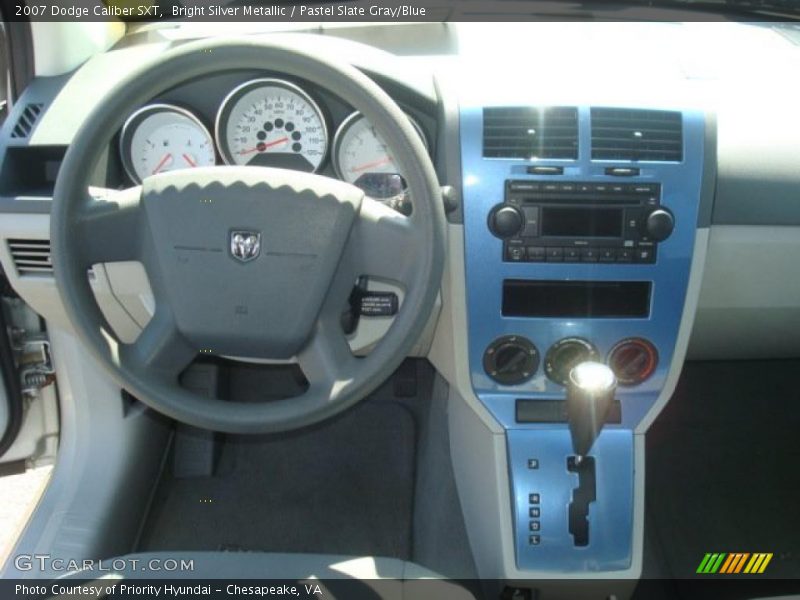 Bright Silver Metallic / Pastel Slate Gray/Blue 2007 Dodge Caliber SXT