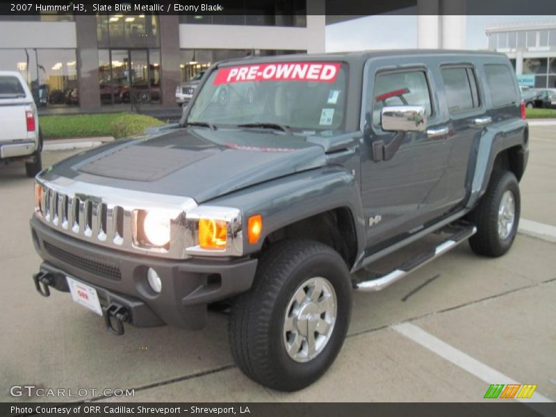 Slate Blue Metallic / Ebony Black 2007 Hummer H3