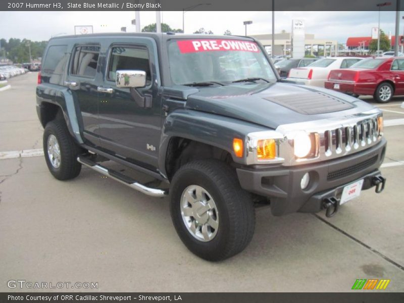 Slate Blue Metallic / Ebony Black 2007 Hummer H3