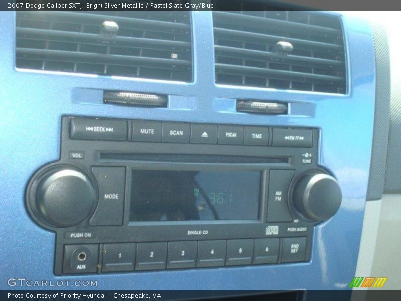 Bright Silver Metallic / Pastel Slate Gray/Blue 2007 Dodge Caliber SXT