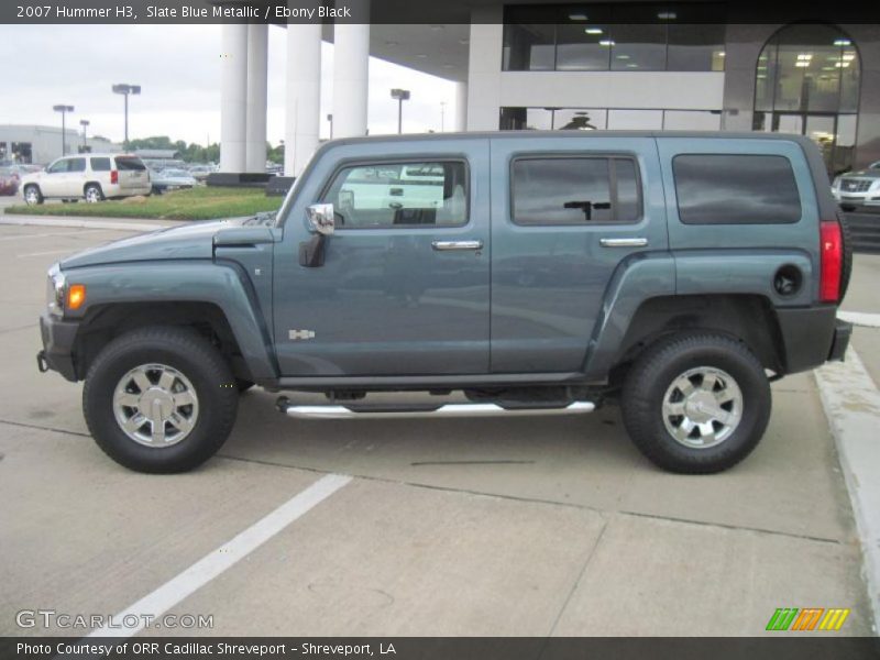 Slate Blue Metallic / Ebony Black 2007 Hummer H3