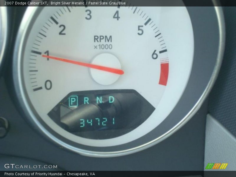 Bright Silver Metallic / Pastel Slate Gray/Blue 2007 Dodge Caliber SXT