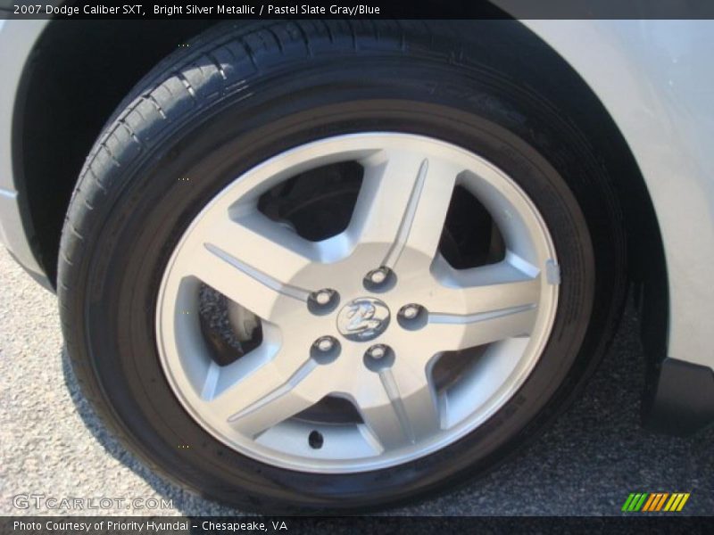 Bright Silver Metallic / Pastel Slate Gray/Blue 2007 Dodge Caliber SXT