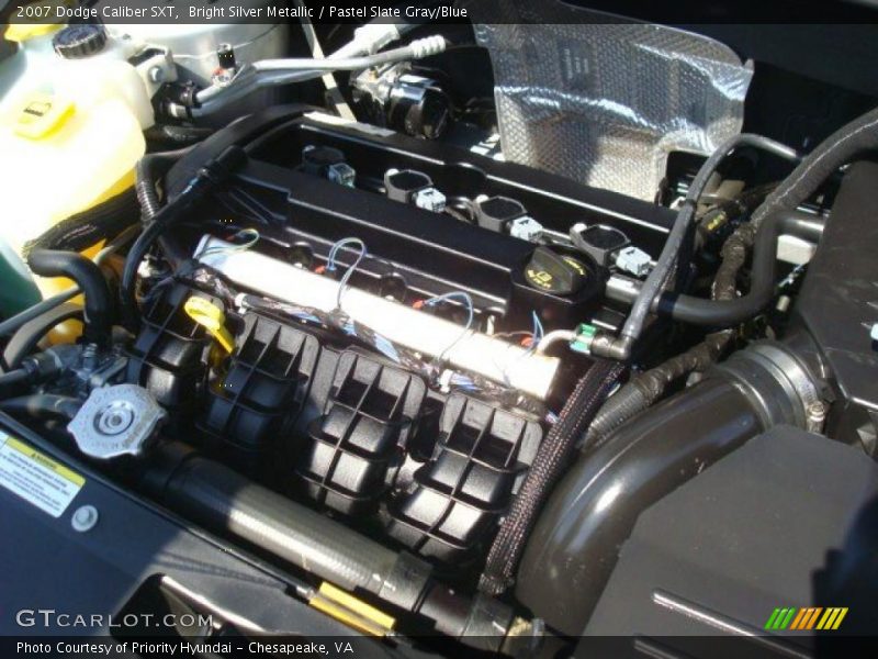 Bright Silver Metallic / Pastel Slate Gray/Blue 2007 Dodge Caliber SXT