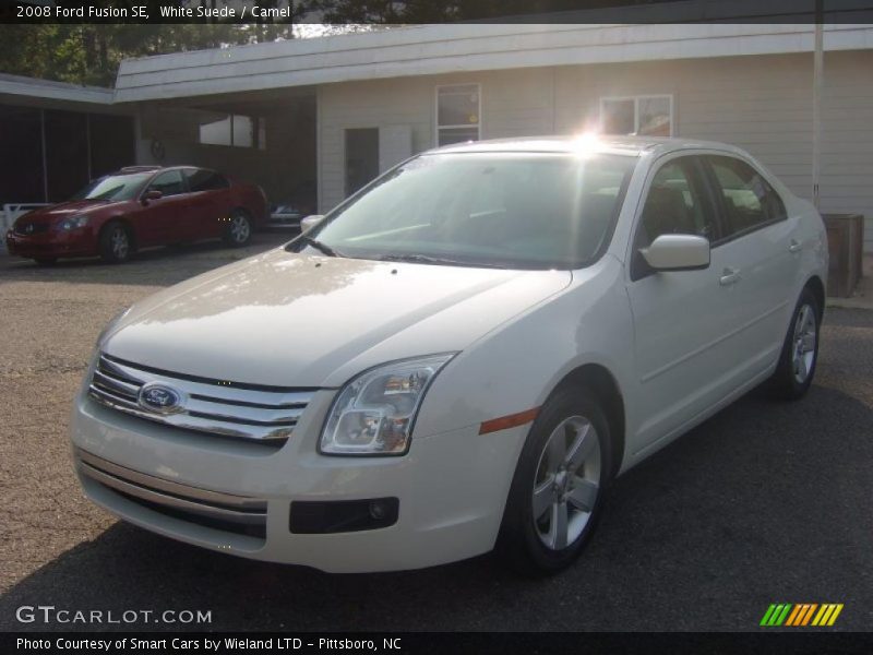 White Suede / Camel 2008 Ford Fusion SE