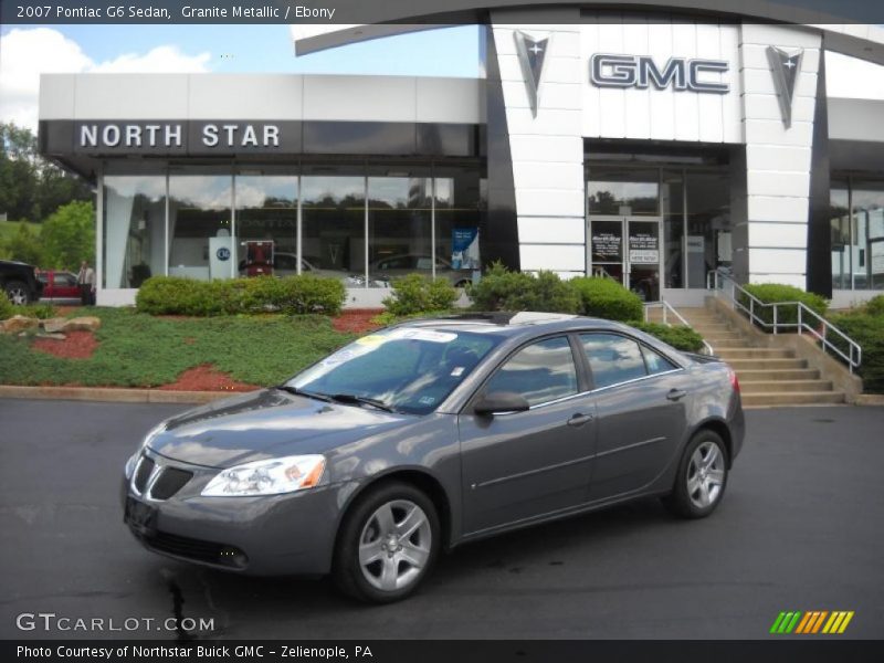 Granite Metallic / Ebony 2007 Pontiac G6 Sedan