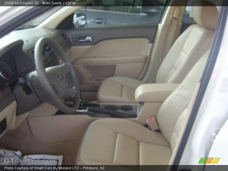 White Suede / Camel 2008 Ford Fusion SE