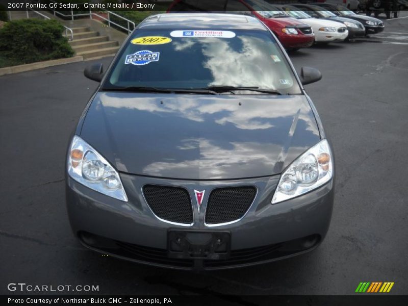 Granite Metallic / Ebony 2007 Pontiac G6 Sedan