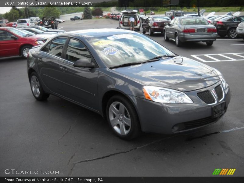 Granite Metallic / Ebony 2007 Pontiac G6 Sedan
