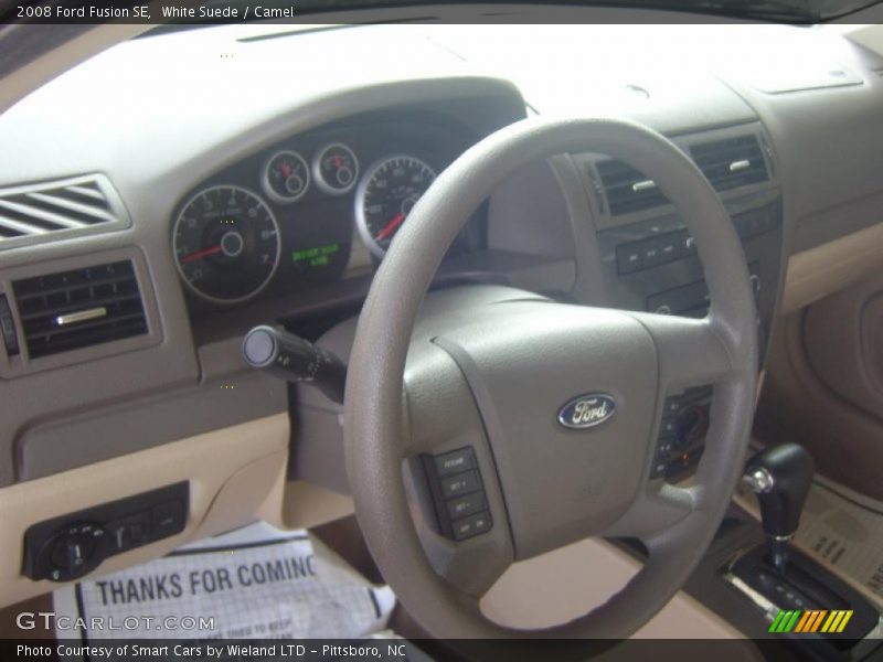 White Suede / Camel 2008 Ford Fusion SE