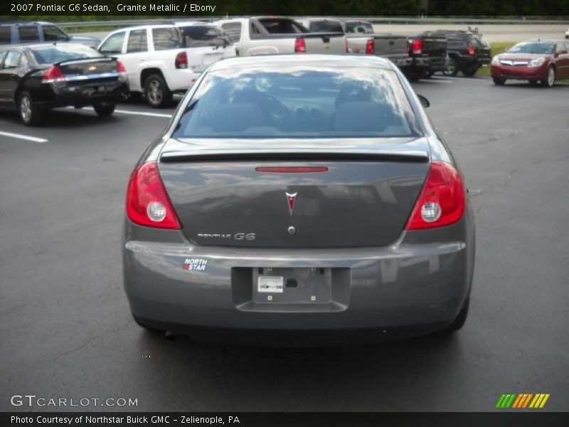 Granite Metallic / Ebony 2007 Pontiac G6 Sedan