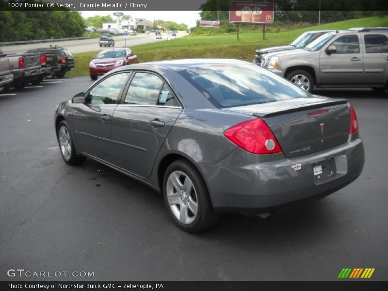 Granite Metallic / Ebony 2007 Pontiac G6 Sedan