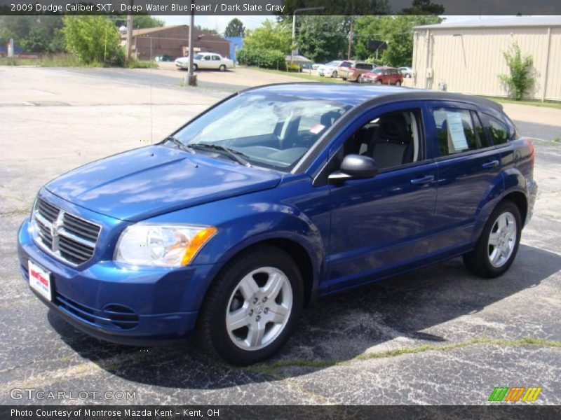 Deep Water Blue Pearl / Dark Slate Gray 2009 Dodge Caliber SXT