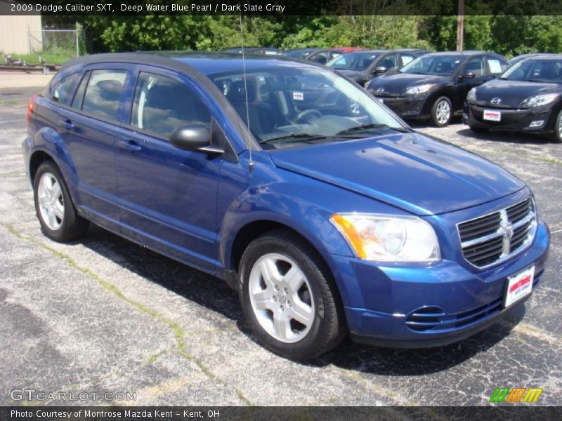 Deep Water Blue Pearl / Dark Slate Gray 2009 Dodge Caliber SXT
