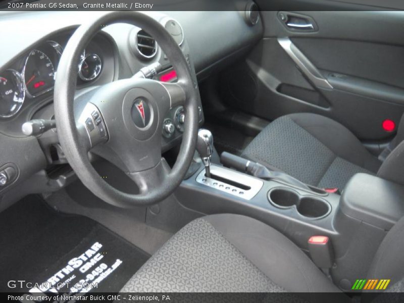 Granite Metallic / Ebony 2007 Pontiac G6 Sedan