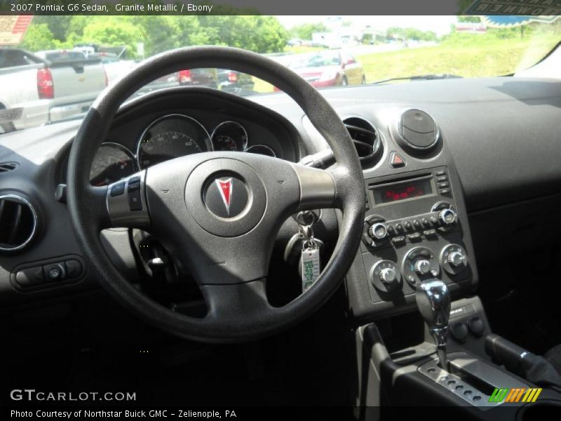 Granite Metallic / Ebony 2007 Pontiac G6 Sedan