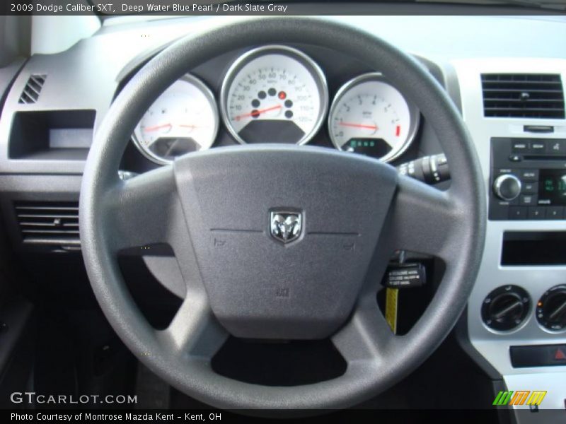 Deep Water Blue Pearl / Dark Slate Gray 2009 Dodge Caliber SXT