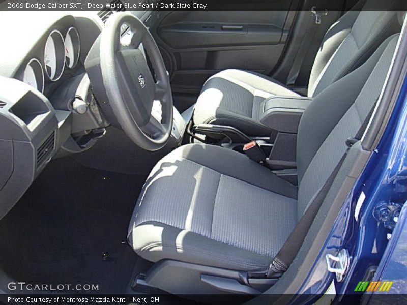 Deep Water Blue Pearl / Dark Slate Gray 2009 Dodge Caliber SXT